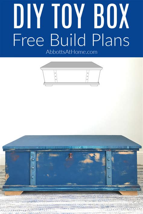 Easy Diy Toy Box Build Plans Free Printable Steps Abbotts At Home