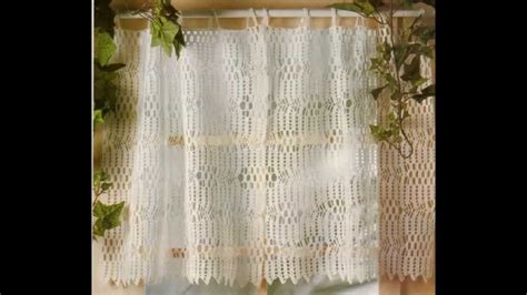 Cortinas con motivo de cocina frutales. Como Tejer Cortina a punto calado crochet - YouTube
