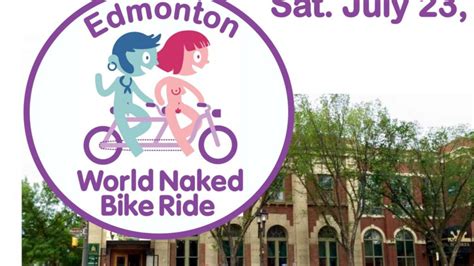 The Edmonton Naked Bike Ride Bumped Into A Freedom Convoy On Sunday