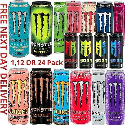 MONSTER ENERGY DRINK ALL FLAVOURS 500ml X 12 Or 24 PACK FREE NEXT DAY