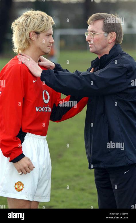 David Beckham Lookalike Andy Harmer And Sir Alex Ferguson Lookalike