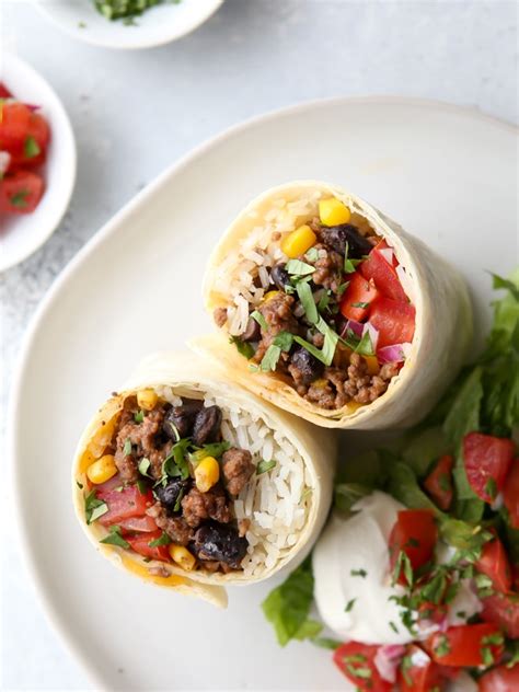 Ground Beef Black Bean And Corn Burritos Completely Delicious