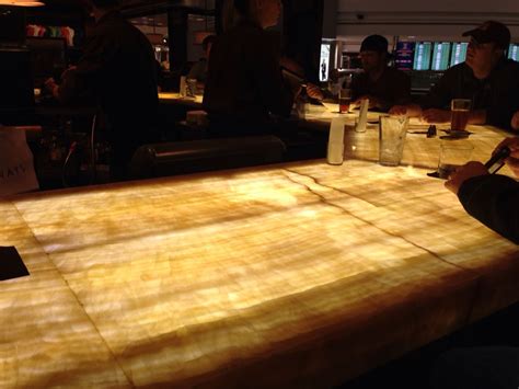Stratum stone is a backlit marble and onyx. LED Lit Onyx Bar Top | Interior spaces, Travertine, Flooring