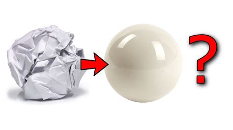 Making A Polished White Paper Ball Youtube