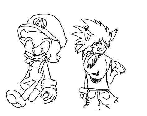 Mario And Sonic Coloring Sheets Mario And Sonic Coloring Pages