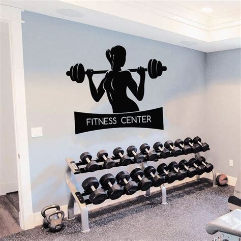 Fitness Wall Decal Workout Wall Decal Gym Wall Decor Etsy Gym Wall