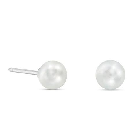 Her Perfect First Pair These Piercing Earrings Set In 14k White Gold