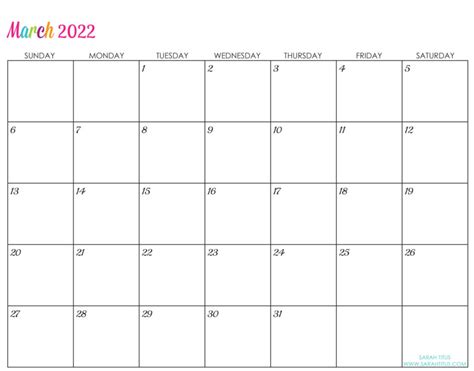 Free Editable 2022 Monthly Calendar Latest News Update