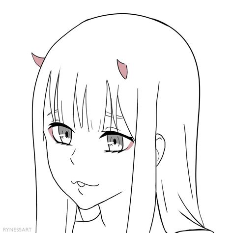 Zero Two Drawing Tutorial By Anime Ignite Zerotwo By