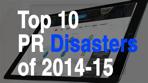 The 10 Worst PR Disasters Of 2014 2015 YouTube