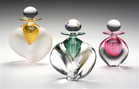 Winged And Flat Perfume Bottles By Michael Trimpol And Monique