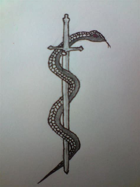 Snake Wrapped Around Sword Tattoo Snake Sword 94 Results Sword