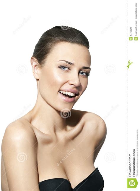Natural Beauty Women In White Background Stock Photo