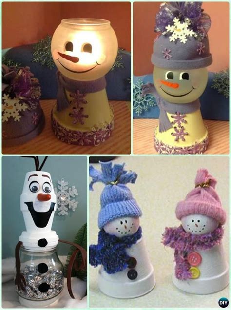 Diy Terra Cotta Clay Pot Christmas Craft Ideas Holiday Decoration