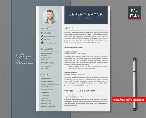 One of the most important first steps in applying to a residency program is the creation of your curriculum vitae. For Mac Pages: Simple CV Template / Resume Template for ...
