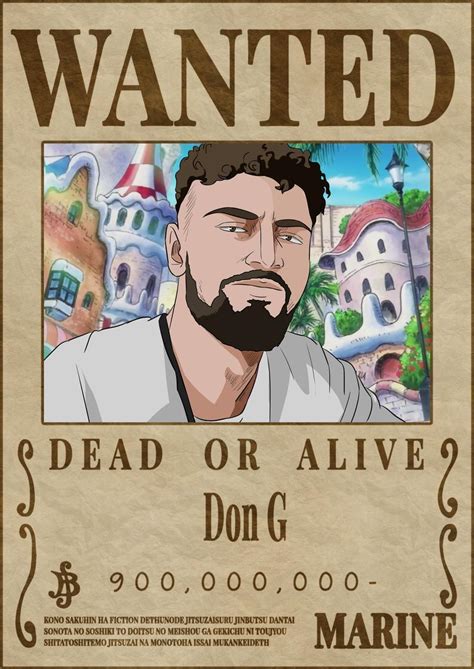 Affiche Wanted Avis De Recherche One Piece Personnalisée