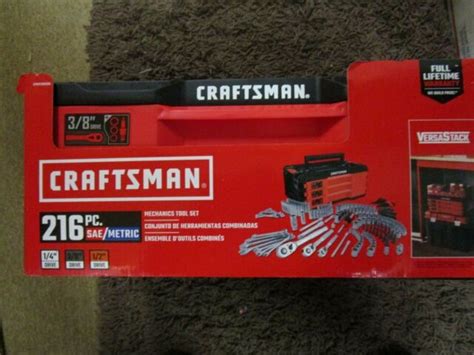 Craftsman Versastack 3 Drawer Mechanics Tool Set 216 Pieces Cmmt99206