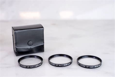 49mm Diameter Close Up Filter Set Of 3 Macro Close Up Lens Filters