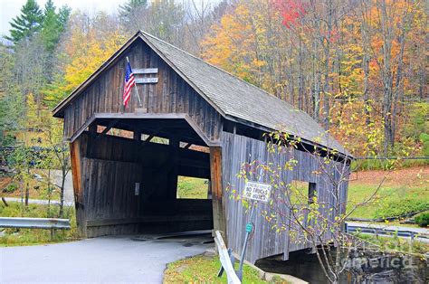 Warren Covered Bridge In Vermont Photograph By David Birchall Pixels