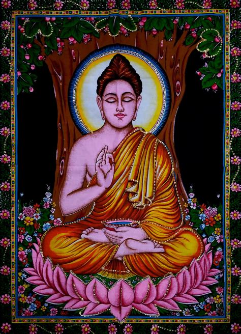 Meditation Yoga Lord Buddha 4030 Inches Poster Tapestry Home Etsy
