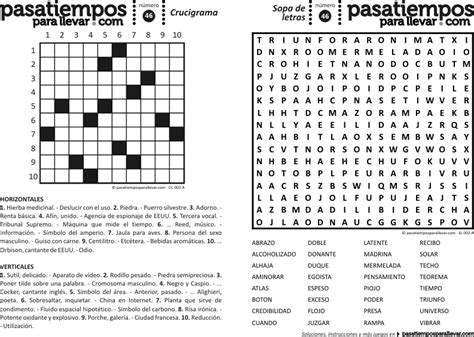 50 Imágenes De Crucigramas Para Descargar E Imprimir