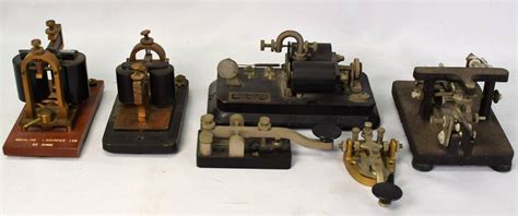 Morse Code Telegraph Device And Sounder Grouping Aug 21 2022 Whites