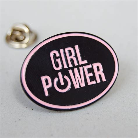 Girl Power Enamel Pin Badge Of Life And Lemons