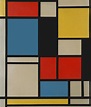 fter Piet Mondrian Composition in blue, red and yellow Lithograph in ...