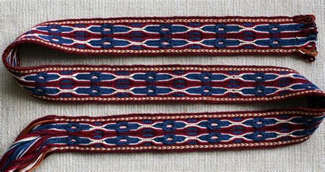 The Patterns In This Tablet Woven Band Are Made By Changing The