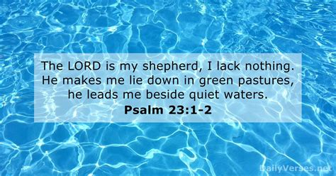 Psalm 231 2 Kjv Bible Verse Of The Day