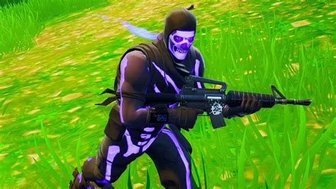 New Purple Skull Trooper Gameplaysecret Fortnite Purple Glow