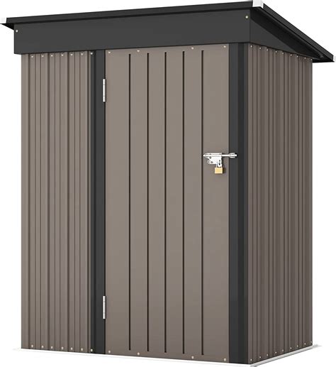 Patiowell 5x3 Ft Metal Shed Garden Tool Outdoor Storage