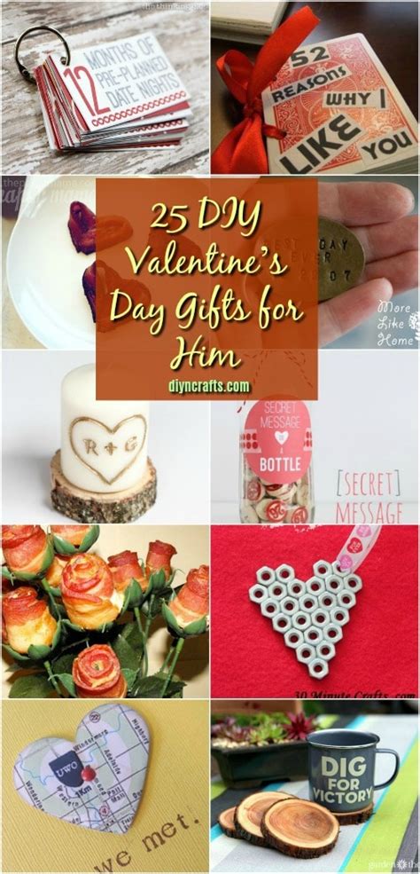 Gifts for valentines day for him. 25 DIY Valentine's Day Gifts That Show Him How Much You ...
