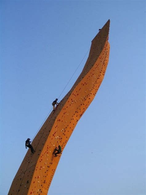 The Excalibur in Netherlands, the tallest climbing wall in the world ...