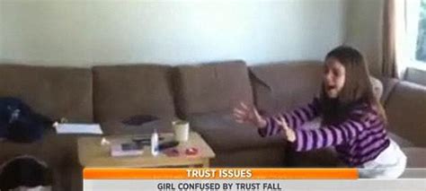Trust Fall Turns Into Trust Fail For Unsuspecting Girl Daily Mail Online
