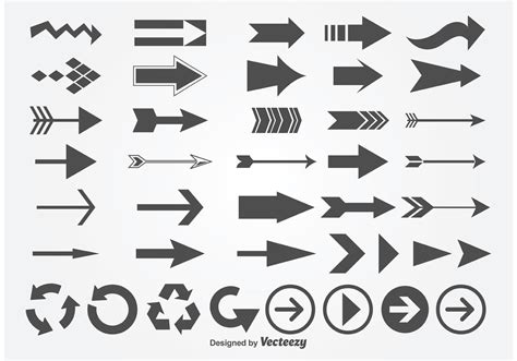 Vector Arrows Set Download Free Vector Art Stock Graphics And Images