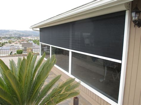 Our Team Installed This Motorized Power Screen With White Housing And