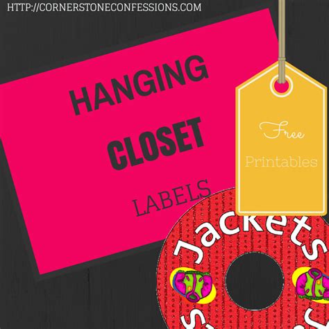 Hanging Closet Labels Free Printable Labels Printables Free