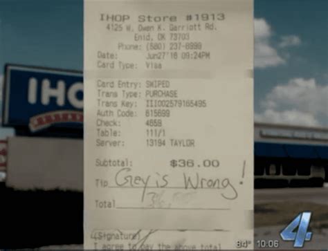 Ihop Waitress Gets ‘gay Is Wrong Message On Receipt Instead Of Tip