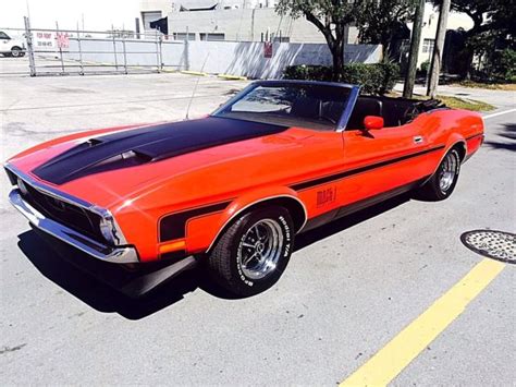 Gorgeous 1971 Ford Mustangmach 1 Convertible Ac Power Top No