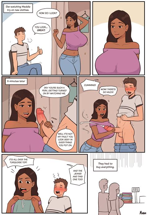 Rule 34 Big Breasts Big Penis Comic Crop Top Cum Cumshot Dark Skinned