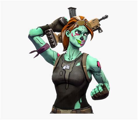 Fortnite Skin Zombie Girl Hd Png Download Is Free Transparent Png