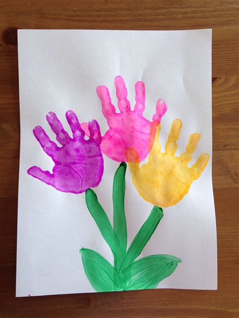 Handprint Flower Printable