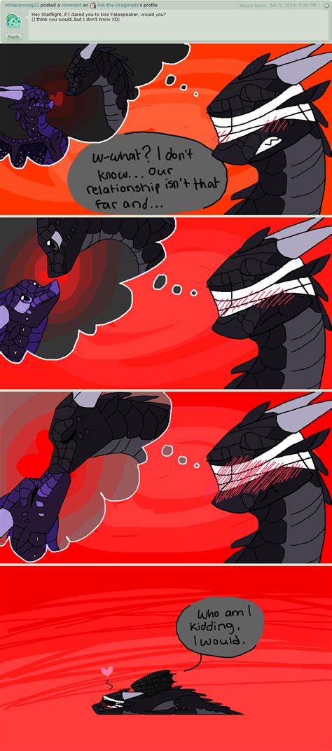 Kiss By Ask The Dragonets On Deviantart Wings Of Fire Dragons Wings Of Fire Fire Art