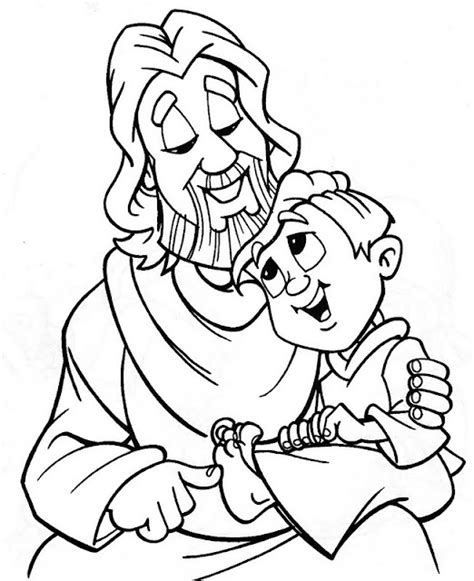 Dibujos Católicos Platicar Con Jesus Para Colorear