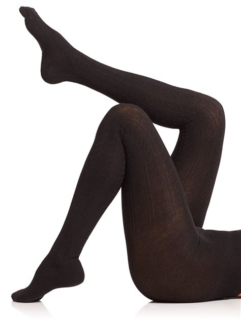 Falke Striggings Cable Tights in Black | Lyst