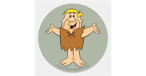 The Flintstones Barney Rubble Classic Round Sticker