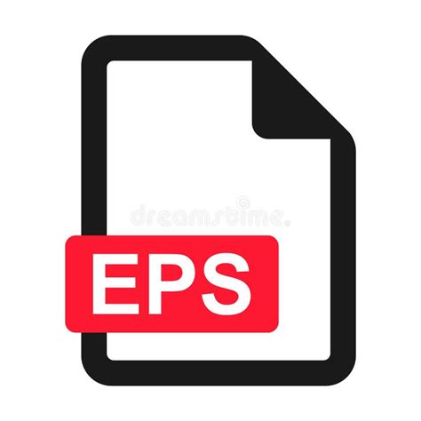 File Eps Flat Icon Isolated On White Background Eps Format Vector