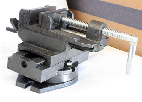 4 Swivel 360 Deg Drill Press Vise Bench X Y Clamp Cross Slide Milling