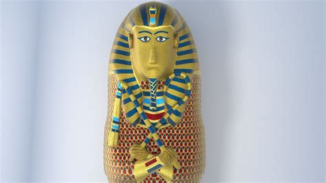 3d Model King Tutankhamun Sarcophagus Game Ready Vr Ar Low Poly